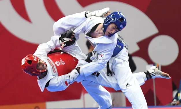 Olahraga Taekwondo Yang Fokus Pada Pukulan Dan Tendangan