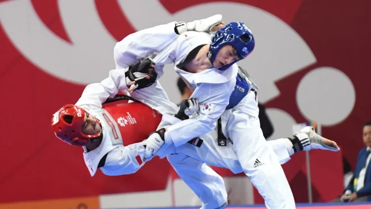 Olahraga Taekwondo Yang Fokus Pada Pukulan Dan Tendangan