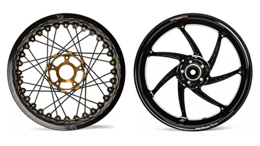 Bagian Roda Velg Atau Lingkar Pada Sebuah Motor